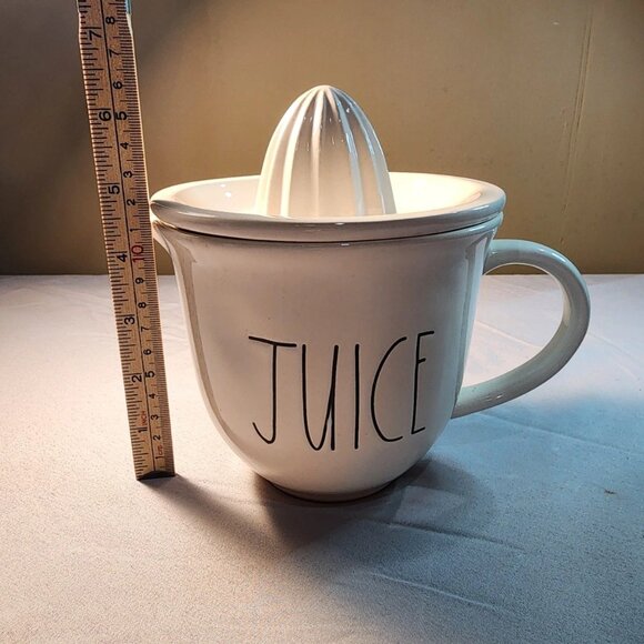 Rae Dunn "Juice" White Ceramic Juicer Pitcher - Picture 9 of 10